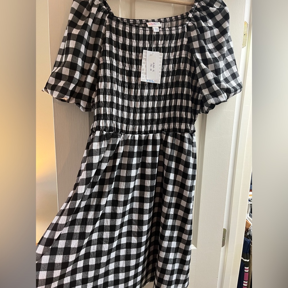 Lularoe Gingham Alina Nap dress